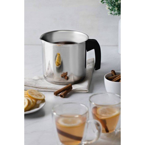 FERVEDOR TRAMONTINA ALLEGRA EM AÇO INOX COM FUNDO TRIPLO E CABO DE BAQUELITE 14 CM  2 L