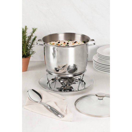 COLHER TRAMONTINA EXTRATA PARA ARROZ EM AÇO INOX