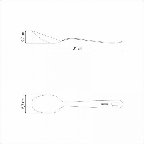 COLHER TRAMONTINA EXTRATA PARA ARROZ EM AÇO INOX