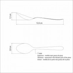 COLHER PARA CHÁ TRAMONTINA HAVAÍ EM AÇO INOX