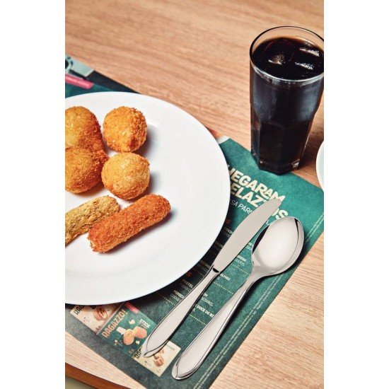 FACA DE MESA TRAMONTINA LAGUNA EM AÇO INOX