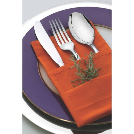 GARFO DE MESA MONACO EM ACO INOX ACABAMENTO ALTO BRILHO COM DETALHES NO CABO TRAMONTINA