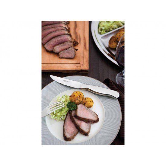 FACA PARA CHURRASCO JUMBO ACO INOX COM SER TRAMONTINA