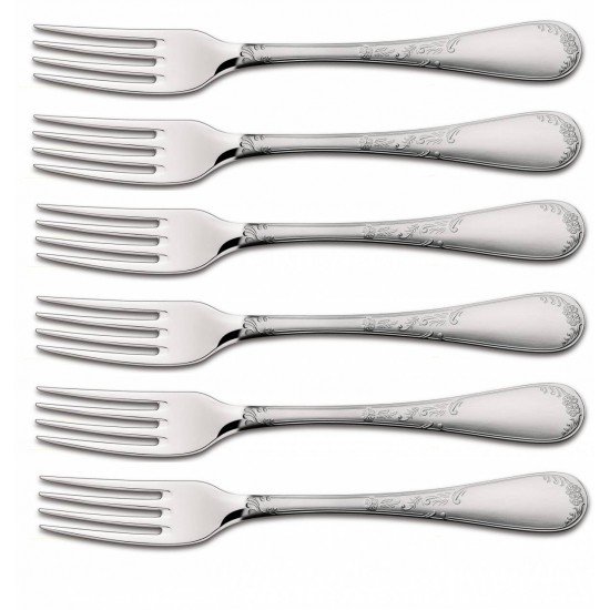 KIT 6 UNIDADES DE GARFO PARA SOBREMESA RENASCENCA ACO INOX TRAMONTINA