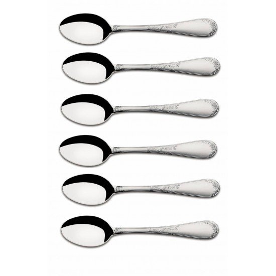 KIT 6 UNIDADES DE COLHER PARA CHA RENASCENCA ACO INOX TRAMONTINA