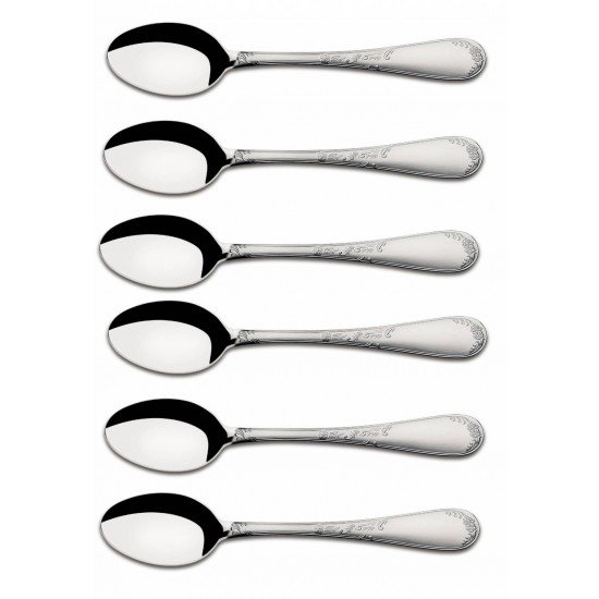 KIT 6 UNIDADES DE COLHER PARA CAFE RENASCENCA ACO INOX TRAMONTINA
