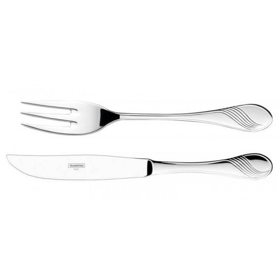 TALHERES TRINCHANTES PARA CARNE FRANCE EM ACO INOX TRAMONTINA