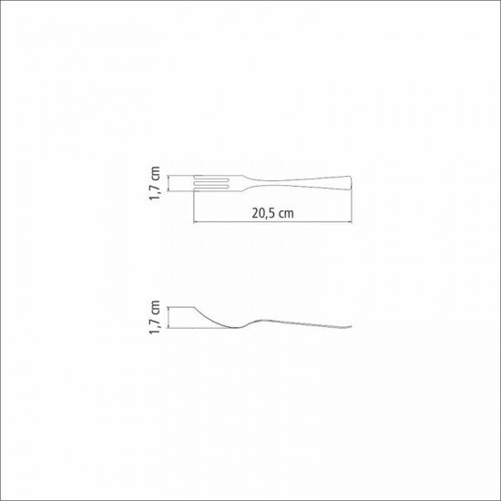 GARFO PARA MASSA TRAMONTINA BERLIN BRILHO EM AÇO INOX
