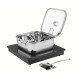 COMBO DE MESA DE AQUECIMENTO A INDUÇÃO TRAMONTINA COM PANELA QUADRADA SUPORTE PARA TAMPA E UTENSÍLIOS 220 V