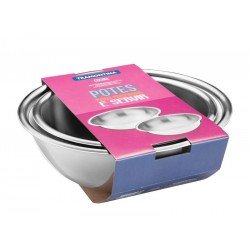JOGO DE RECIPIENTES CUCINA EM ACO INOX 2 PECAS TRAMONTINA