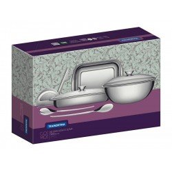 KIT PARA COZINHA COSMOS EM ACO INOX 7 PECAS TRAMONTINA