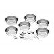 KIT PARA SOBREMESA SERVICE EM ACO INOX 12 PECAS TRAMONTINA