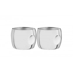 CONJUNTO DE XICARAS INOX PARA CAFE ACABAMENTO BRILHO SEM ALCA 2 PECAS TRAMONTINA