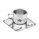 XICARA E PIRES PARA CAFE ACO INOX 2 PC TRAMONTINA