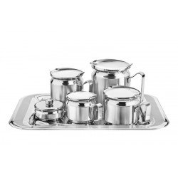 KIT PARA CHA E CAFE EM ACO INOX 7 PECAS TRAMONTINA