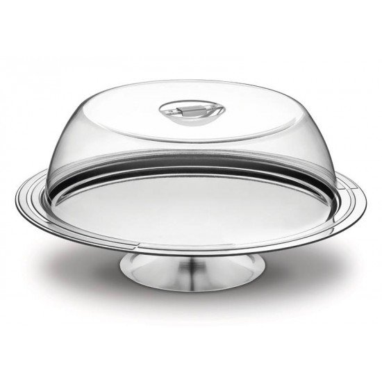 SUPORTE PARA BOLO CICLO EM ACO INOX COM TAMPA TRAMONTINA