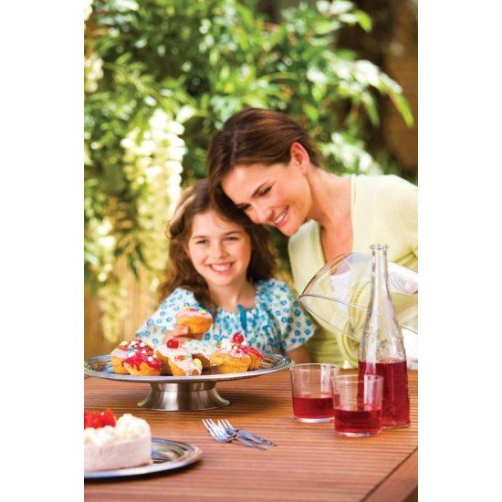 SUPORTE PARA BOLO CICLO EM ACO INOX COM TAMPA TRAMONTINA