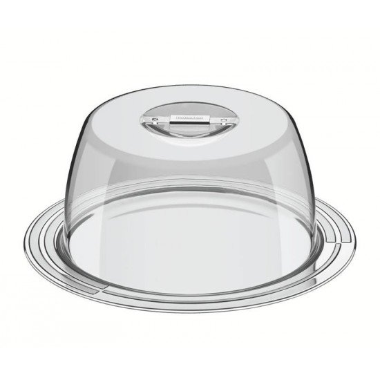 PORTA-QUEIJO TRAMONTINA CICLO EM AÇO INOX 25 CM