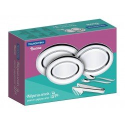 KIT PARA SERVIR BUENA EM ACO INOX 6 PECAS TRAMONTINA
