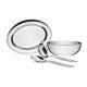 KIT PARA ARROZ E FEIJAO BUENA EM ACO INOX 4 PECAS TRAMONTINA
