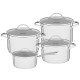 JOGO DE PANELAS ACO INOX 3 PC TRAMONTINA