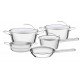 JOGO DE PANELAS ACO INOX COM FUNDO TRIPLO 5 PC TRAMONTINA