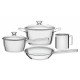 JOGO DE PANELAS ACO INOX COM FUNDO TRIPLO 4 PC TRAMONTINA