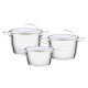 JOGO DE PANELAS ACO INOX COM FUNDO TRIPLO 3 PC TRAMONTINA