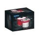 JOGO COZI-PASTA DUO COLOR VERMELHO EM ACO INOX FUNDO TRIPLO 2 PECAS 24 CM TRAMONTINA