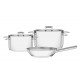 JOGO DE PANELAS ACO INOX COM FUNDO TRIPLO 3 PC TRAMONTINA