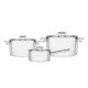 JOGO DE PANELAS ACO INOX COM FUNDO TRIPLO 3 PC TRAMONTINA
