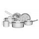 JOGO DE PANELAS EM ACO INOX FUNDO TRIPLO 6 PECAS TRAMONTINA