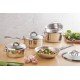 JOGO DE PANELAS ACO INOX COM FUNDO TRIPLO 5 PC TRAMONTINA