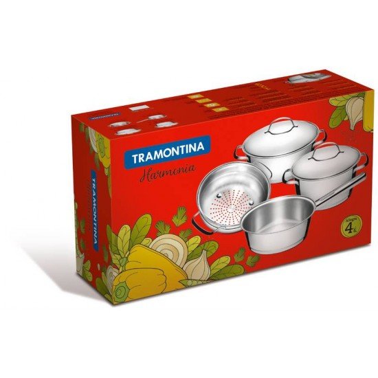 JOGO DE PANELAS 4 PCS TRAMONTINA