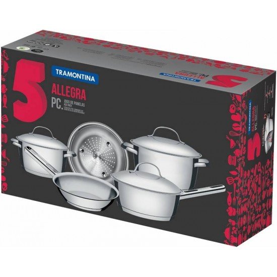 JOGO DE PANELAS 5 PCS TRAMONTINA