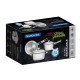 JOGO DE PANELAS ACO INOX COM FUNDO TRIPLO E TAMPA DE VIDRO 3 PC TRAMONTINA