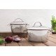 JOGO DE PANELAS ALLEGRA EM ACO INOX COM FUNDO TRIPLO 2 PC TRAMONTINA