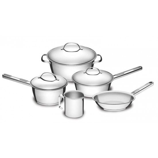 JOGO DE PANELAS ACO INOX COM FUNDO TRIPLO 5 PC TRAMONTINA