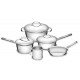 JOGO DE PANELAS ACO INOX COM FUNDO TRIPLO 5 PC TRAMONTINA