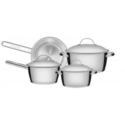 JOGO DE PANELAS ACO INOX COM FUNDO TRIPLO 4 PC TRAMONTINA