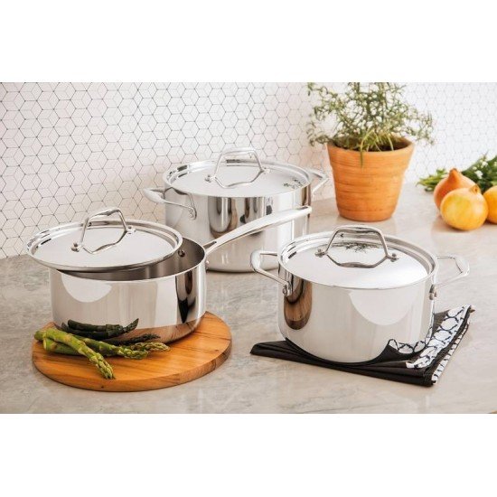 JOGO DE PANELAS ACO INOX TRIPLO 3 PC TRAMONTINA