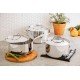 JOGO DE PANELAS ACO INOX TRIPLO 3 PC TRAMONTINA