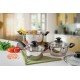 JOGO DE PANELAS ACO INOX COM FUNDO TRIPLO 3 PC TRAMONTINA