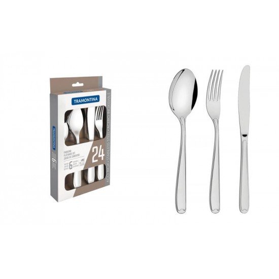 FAQUEIRO ACO INOX 24 PC TRAMONTINA