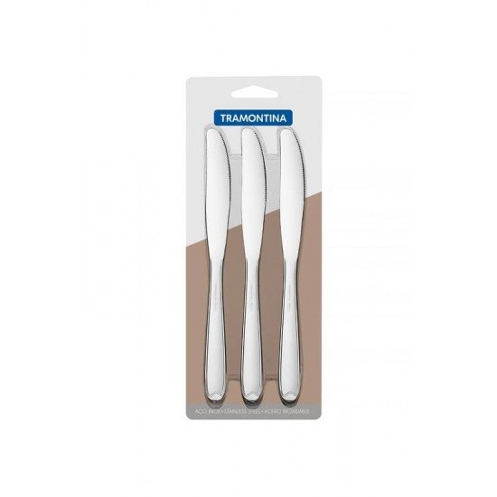 CONJUNTO DE FACAS PARA SOBREMESA ACO INOX 3 PC TRAMONTINA