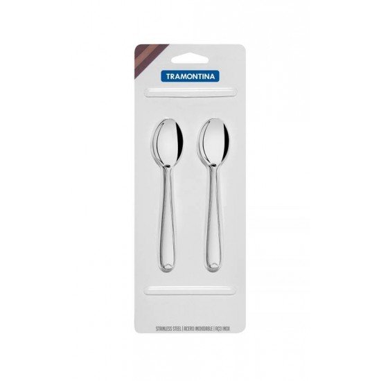 CONJUNTO DE COLHERES PARA CHA ACO INOX 2 PC TRAMONTINA