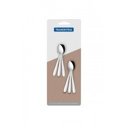 CONJUNTO DE COLHERES PARA CAFE ACO INOX 6 PC TRAMONTINA