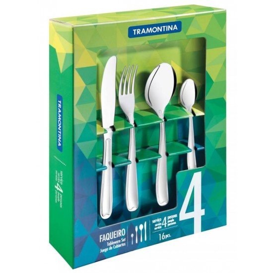 FAQUEIRO ACO INOX 16 PC TRAMONTINA