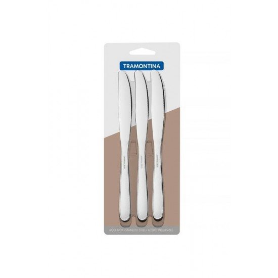 CONJUNTO DE FACAS DE MESA ACO INOX 3 PC TRAMONTINA