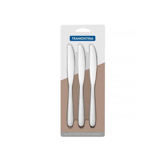CONJUNTO DE FACAS PARA SOBREMESA ACO INOX 3 PC TRAMONTINA